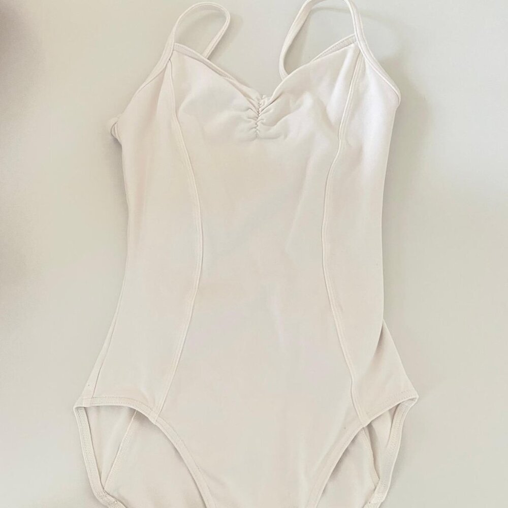 Bloch Mirella White Leotard, Size PETITE Women